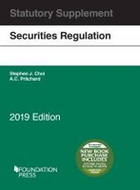 Enlarge image Cover: Securities Regulation Statutory Supplement, 2019 Edition - West Academic Press