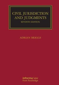 Abbildung von: Civil Jurisdiction and Judgments - CRC Press