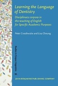 Cover: Learning the Language of Dentistry - John Benjamins Publishing Co