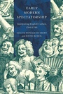 Cover: Early Modern Spectatorship - De Gruyter