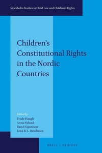 Enlarge image Cover: Children's Constitutional Rights in the Nordic Countries - Martinus Nijhoff