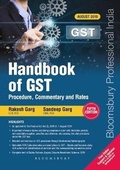 Cover: Handbook of GST Procedure, Commentary and Rates - Bloomsbury Publishing India Pvt Ltd