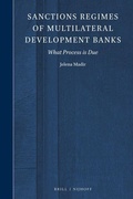 Cover: Sanctions Regimes of Multilateral Development Banks - Martinus Nijhoff