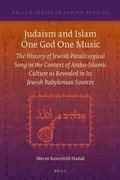 Cover: Judaism and Islam One God One Music - Brill