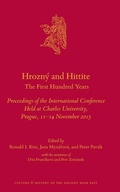 Cover: Hrozny and Hittite - Brill