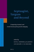 Cover: Septuagint, Targum and Beyond - Brill
