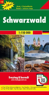 Abbildung von: Schwarzwald, Autokarte 1:150.000, Top 10 Tips, Blatt 15 - Freytag-Berndt und ARTARIA