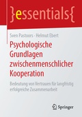 Cover: Psychologische Grundlagen zwischenmenschlicher Kooperation - Springer