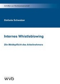 Abbildung von: Internes Whistleblowing - wvb Wissenschaftlicher Verlag Berlin