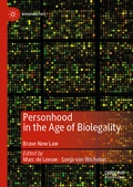 Cover: Personhood in the Age of Biolegality - Palgrave Macmillan
