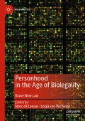 Cover: Personhood in the Age of Biolegality - Palgrave Macmillan