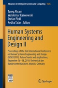 Cover: Human Systems Engineering and Design II - Springer
