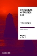 Cover: Foundations of Taxation Law 2020 - OUP Australia and New Zealand