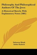 Cover: Philosophy And Philosophical Authors Of The Jews - Kessinger Publishing