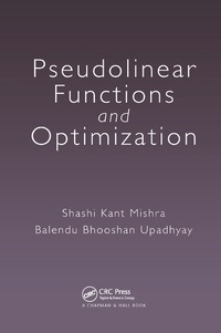 Enlarge image Cover: Pseudolinear Functions and Optimization - Chapman & Hall/CRC
