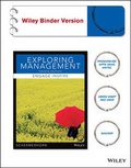 Cover: Exploring Management, Binder Ready Version - Wiley