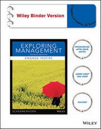 Enlarge image Cover: Exploring Management, Binder Ready Version - Wiley