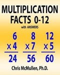 Cover: Multiplication Facts 0-12 with Answers - Zishka Publishing