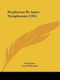 Cover: Porphyrius De Antro Nympharum (1765) - Kessinger Publishing Co