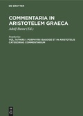 Cover: Porphyrii Isagoge et in Aristotelis Categorias commentarium - De Gruyter