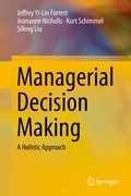 Cover: Managerial Decision Making - Springer