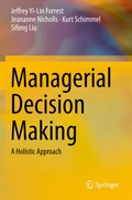 Cover: Managerial Decision Making - Springer