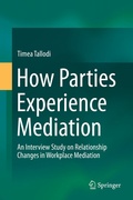 Abbildung von: How Parties Experience Mediation - Springer