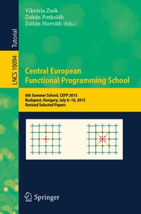 Enlarge image Cover: Central European Functional Programming School - Springer