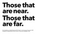Cover: Those?that are?near. Those?that are far. - GRASS PUBLISHERS
