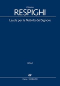 Cover: Lauda per la Nativit&agrave; del Signore (Klavierauszug) - Carus-Verlag