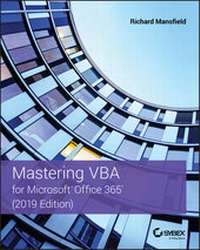 Abbildung von: Mastering VBA for Microsoft Office 365, 2019 Edition - Wiley