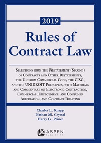 Enlarge image Cover: Rules of Contract Law - Aspen Publishers