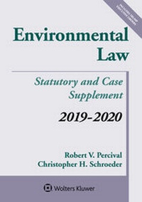 Abbildung von: Environmental Law: Statutory and Case Supplement - Aspen Publishers