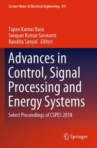 Enlarge image Cover: Advances in Control, Signal Processing and Energy Systems - Springer