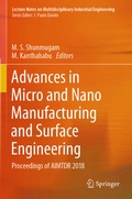 Cover: Advances in Micro and Nano Manufacturing and Surface Engineering - Springer