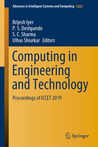 Enlarge image Cover: Computing in Engineering and Technology - Springer