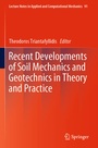 Cover: Recent Developments of Soil Mechanics and Geotechnics in Theory and Practice - Springer