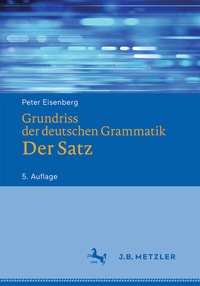 Abbildung von: Grundriss der deutschen Grammatik - J.B. Metzler