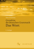 Cover: Grundriss der deutschen Grammatik - J.B. Metzler