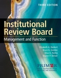 Cover: Institutional Review Board: Management and Function - Jones and Bartlett Publishers, Inc