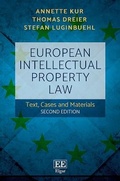 Cover: European Intellectual Property Law - Edward Elgar Publishing