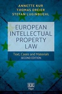 Enlarge image Cover: European Intellectual Property Law - Edward Elgar Publishing