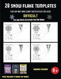 Cover: Cut and Paste Activities for 2nd Grade (28 snowflake templates - Fun DIY art and craft activities for kids - Difficult) - Arts and Crafts for Kids