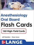 Cover: Anesthesiology Oral Board Flash Cards - McGraw-Hill Education / Medical