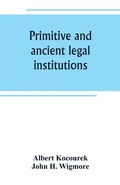 Cover: Primitive and ancient legal institutions - ALPHA EDITION