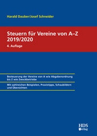 Abbildung von: Steuern für Vereine von A-Z 2019/2020 - HDS