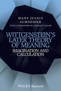 Cover: Wittgenstein's Later Theory of Meaning - Wiley-Blackwell