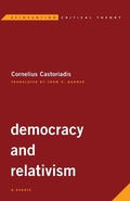 Cover: Democracy and Relativism - Rowman & Littlefield International