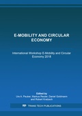 Cover: E-Mobility and Circular Economy - Trans Tech Publications Ltd