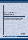 Cover: Materials for Modern Technologies V - Trans Tech Publications Ltd